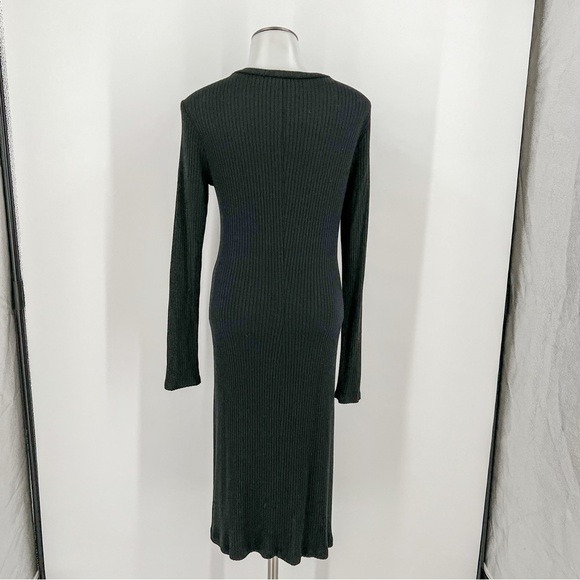 Reformation jeans black ribbed long sleeve dress - Picture 7 of 10